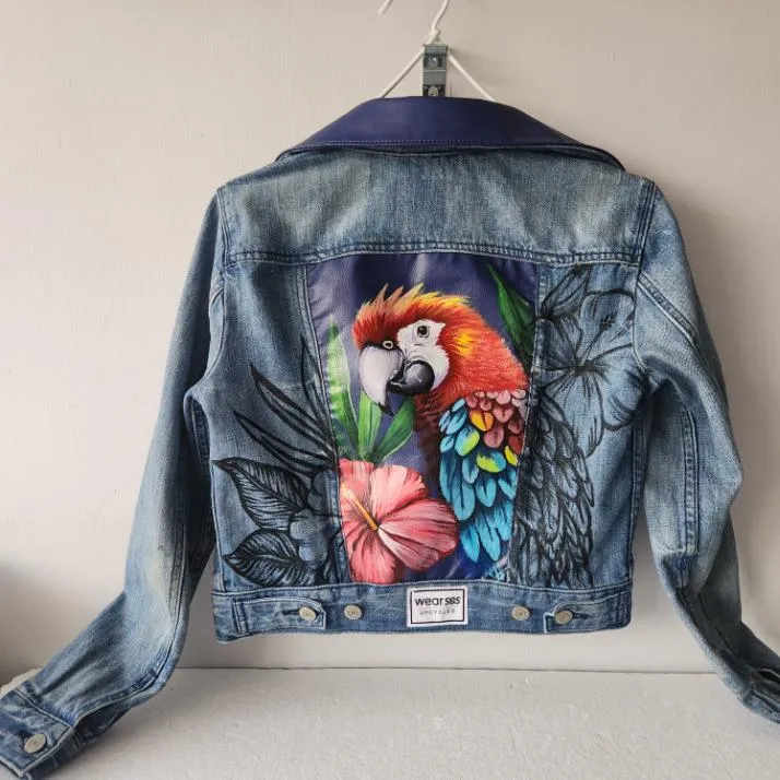 Handpainted Tropical Echoes Jacket