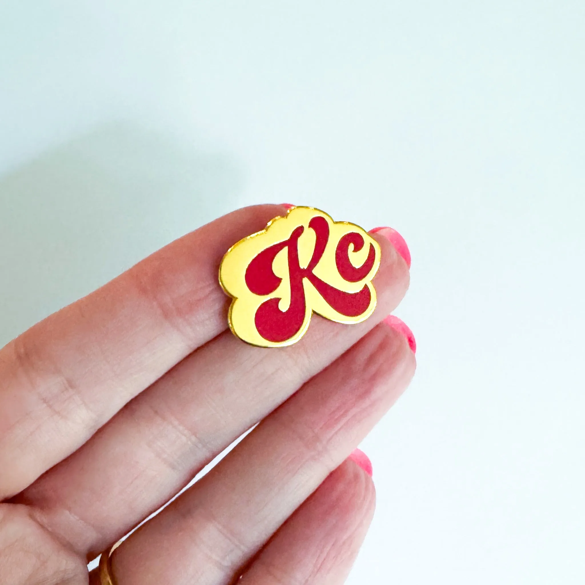 Kansas City Pins - Teal & Red