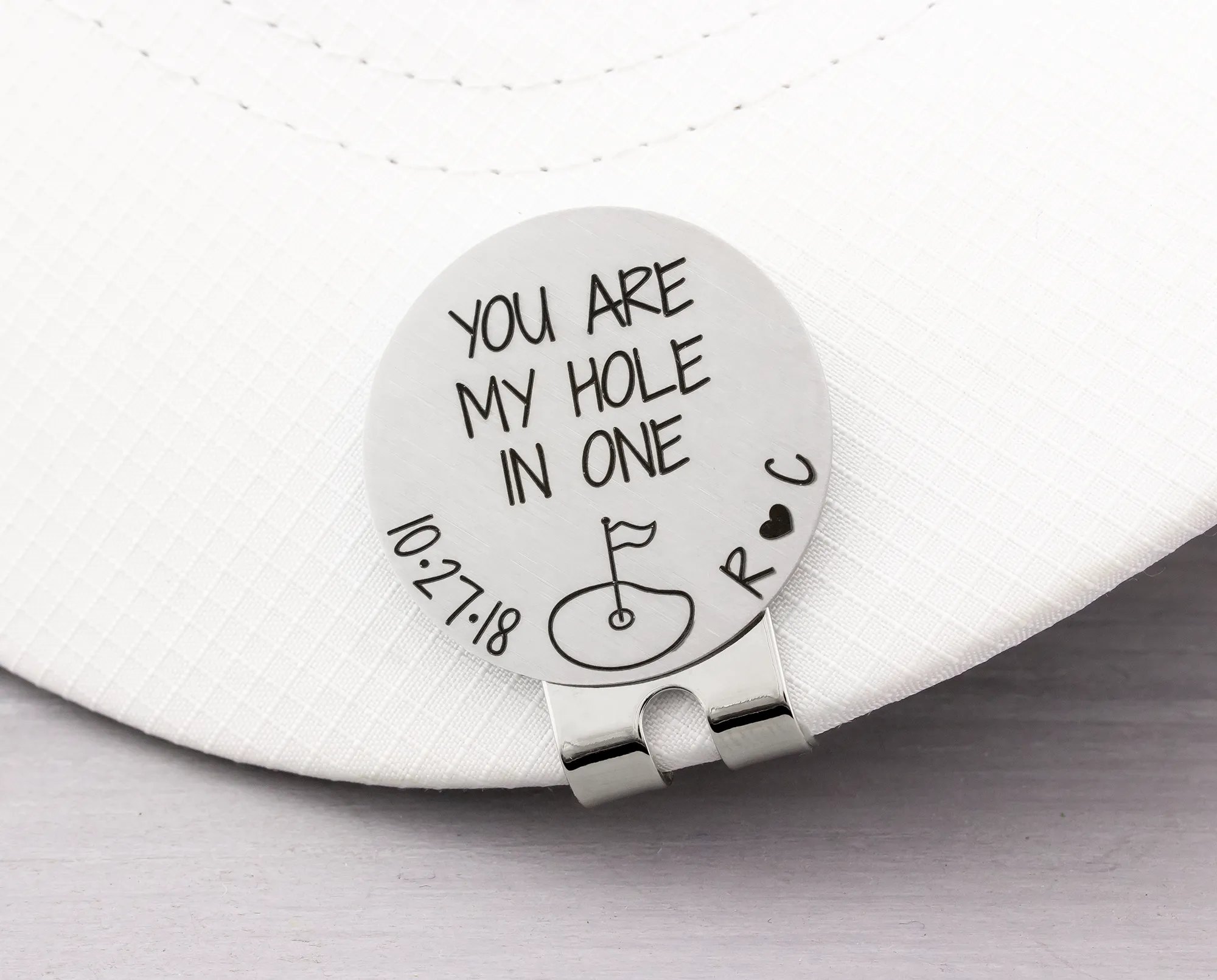 Kick Putt Daddy Golf Ball Marker with Hat Clip