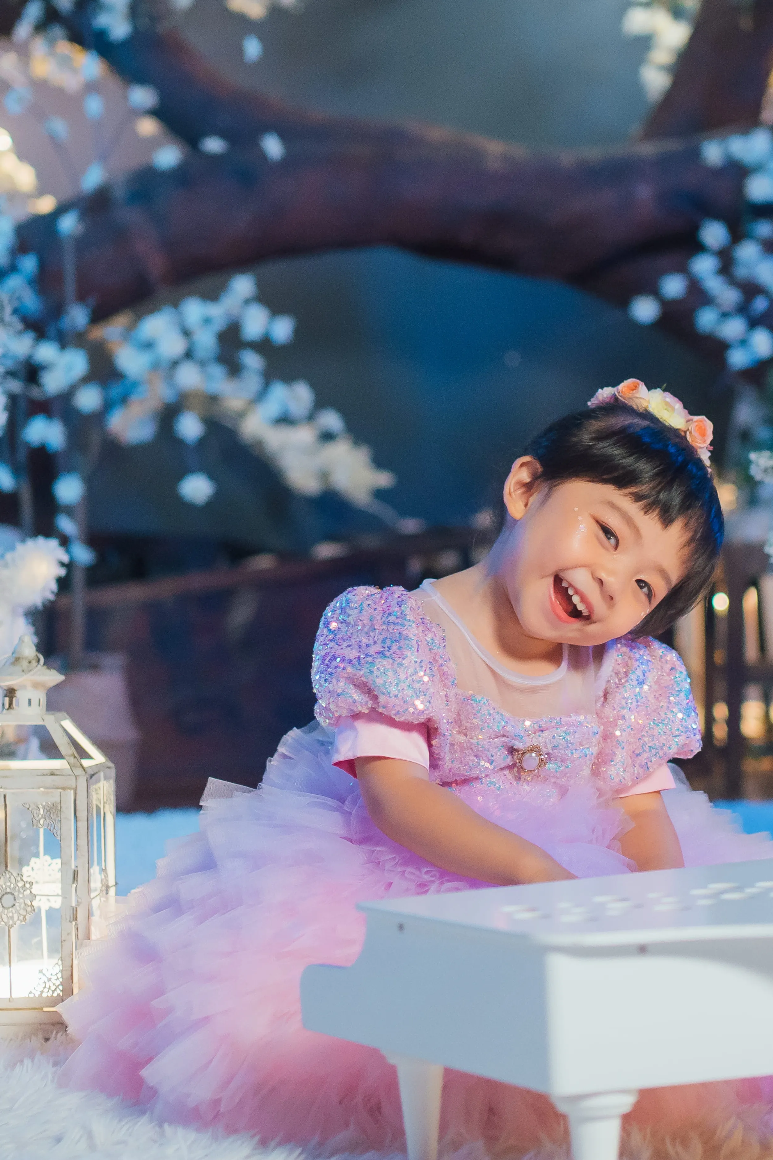 Lilac & Pink Sugar Plum Fairy Ombre Tulle Dress