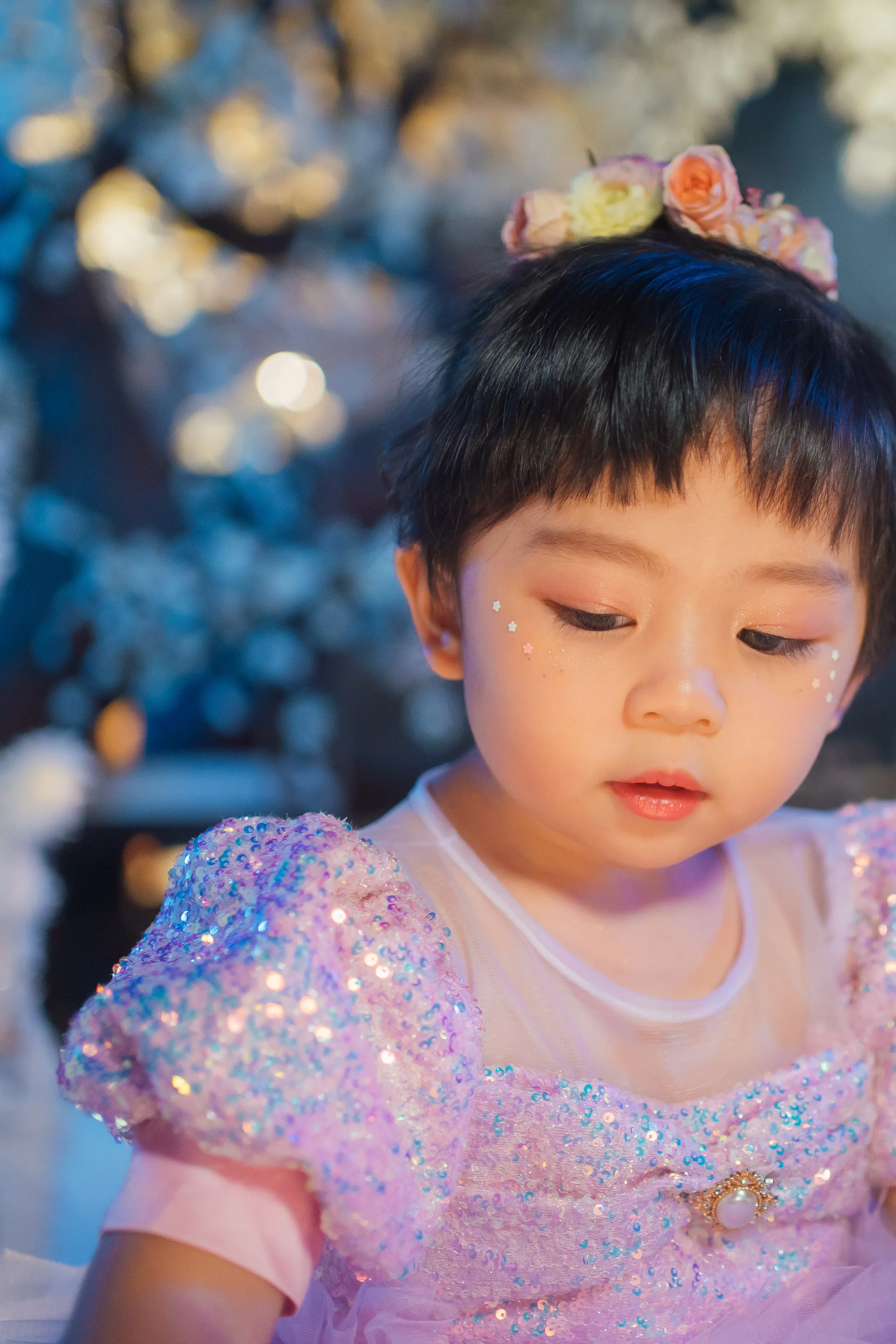 Lilac & Pink Sugar Plum Fairy Ombre Tulle Dress