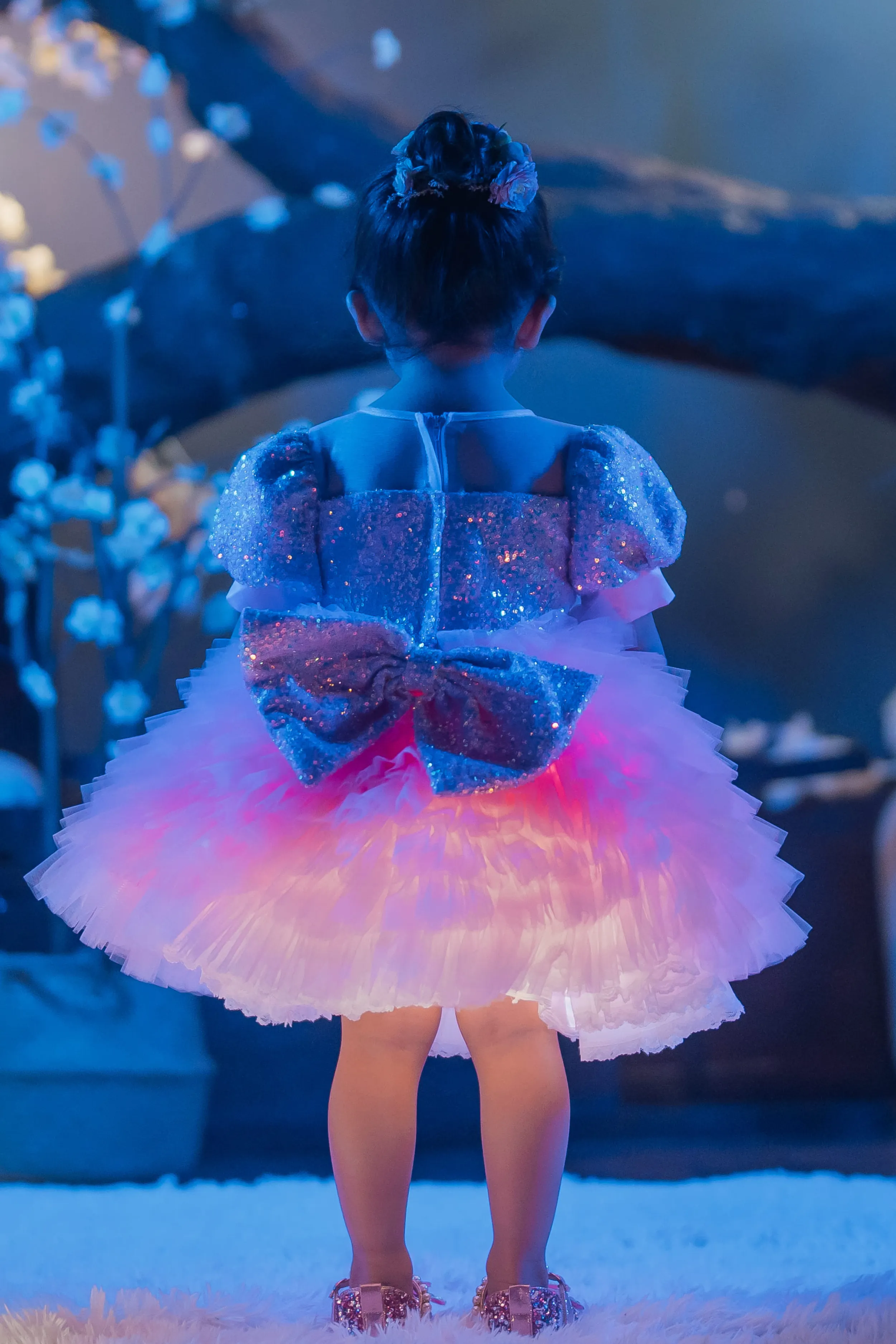 Lilac & Pink Sugar Plum Fairy Ombre Tulle Dress