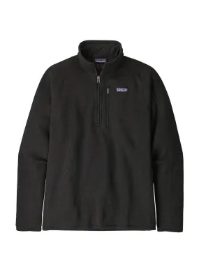 Logo | Patagonia Black Men&#x27;s Better Sweater Quarter-Zip 