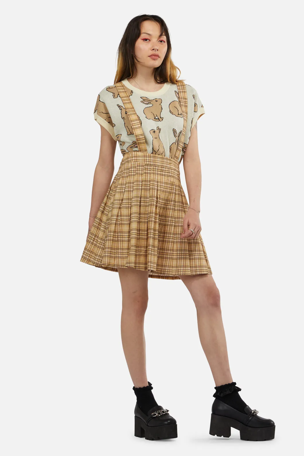 Meadow Tartan Pleated Pinny