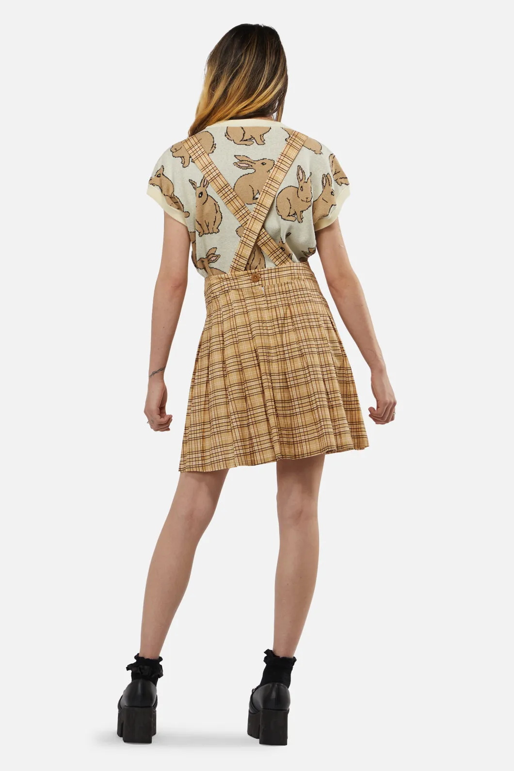 Meadow Tartan Pleated Pinny