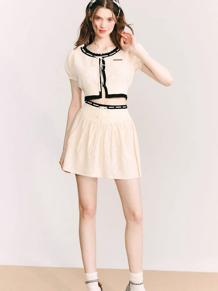 Merino Wool Knitted Cardigan / Skirt【s0000001656】