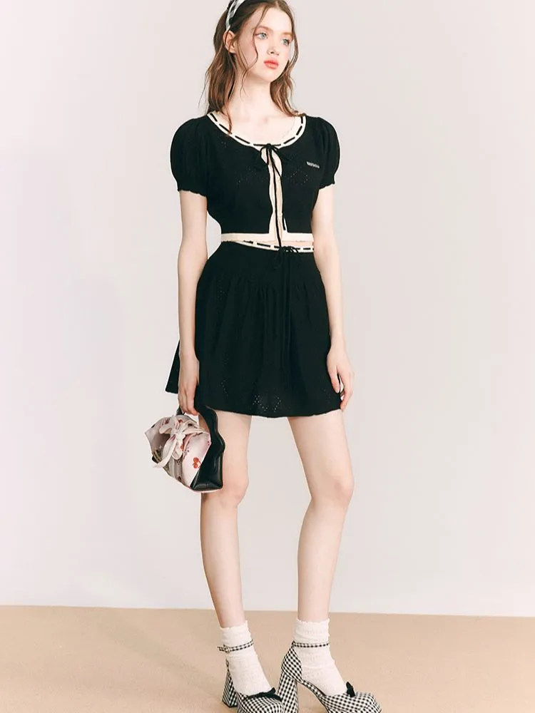 Merino Wool Knitted Cardigan / Skirt【s0000001656】