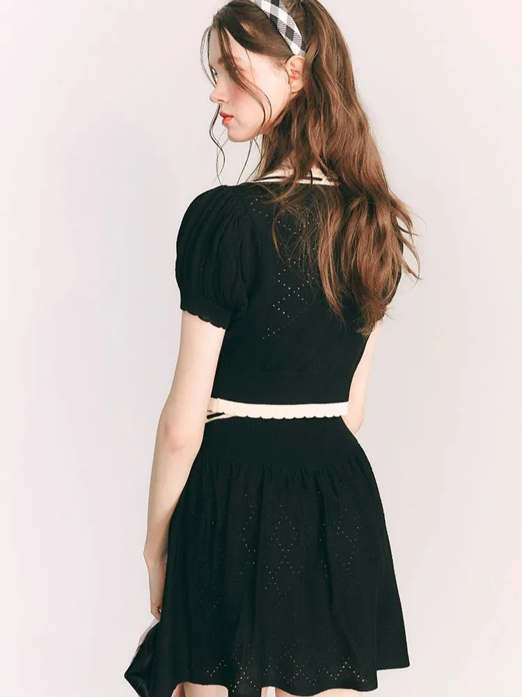 Merino Wool Knitted Cardigan / Skirt【s0000001656】