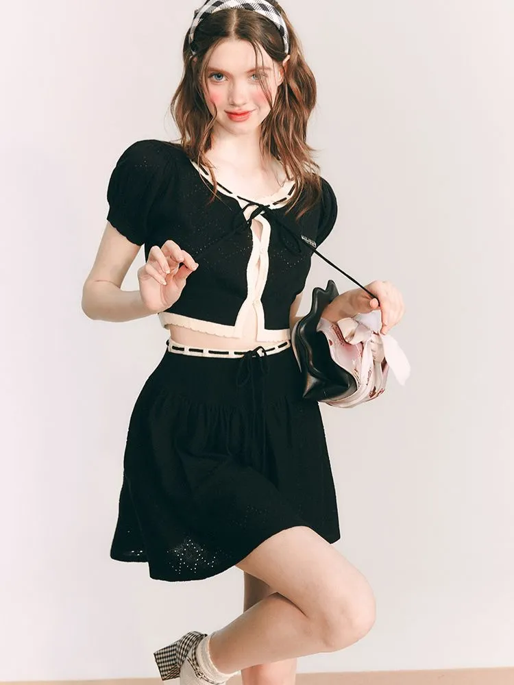 Merino Wool Knitted Cardigan / Skirt【s0000001656】