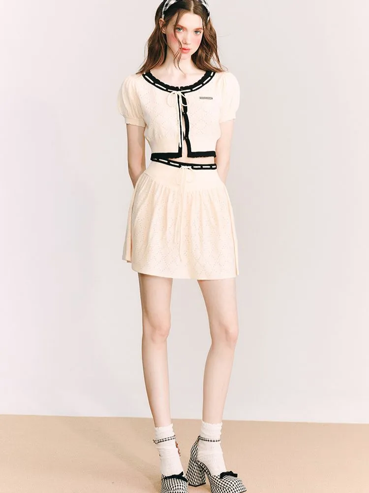 Merino Wool Knitted Cardigan / Skirt【s0000001656】