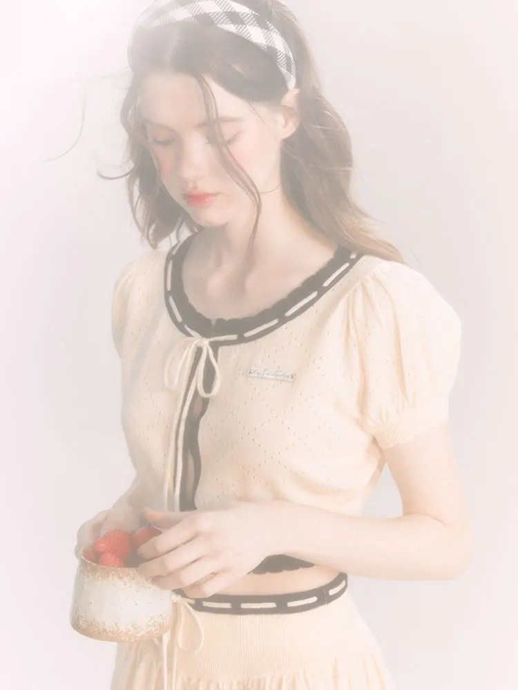Merino Wool Knitted Cardigan / Skirt【s0000001656】