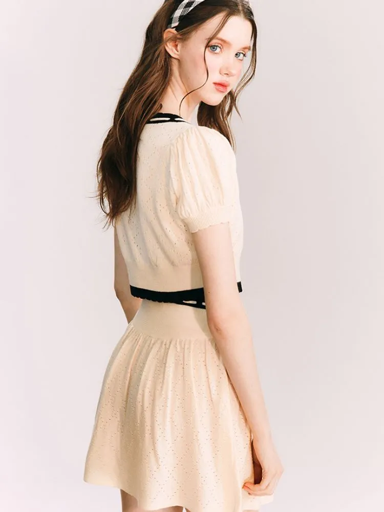 Merino Wool Knitted Cardigan / Skirt【s0000001656】