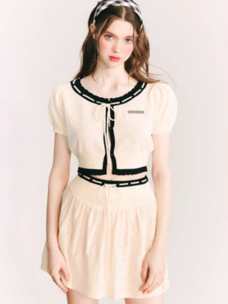 Merino Wool Knitted Cardigan / Skirt【s0000001656】