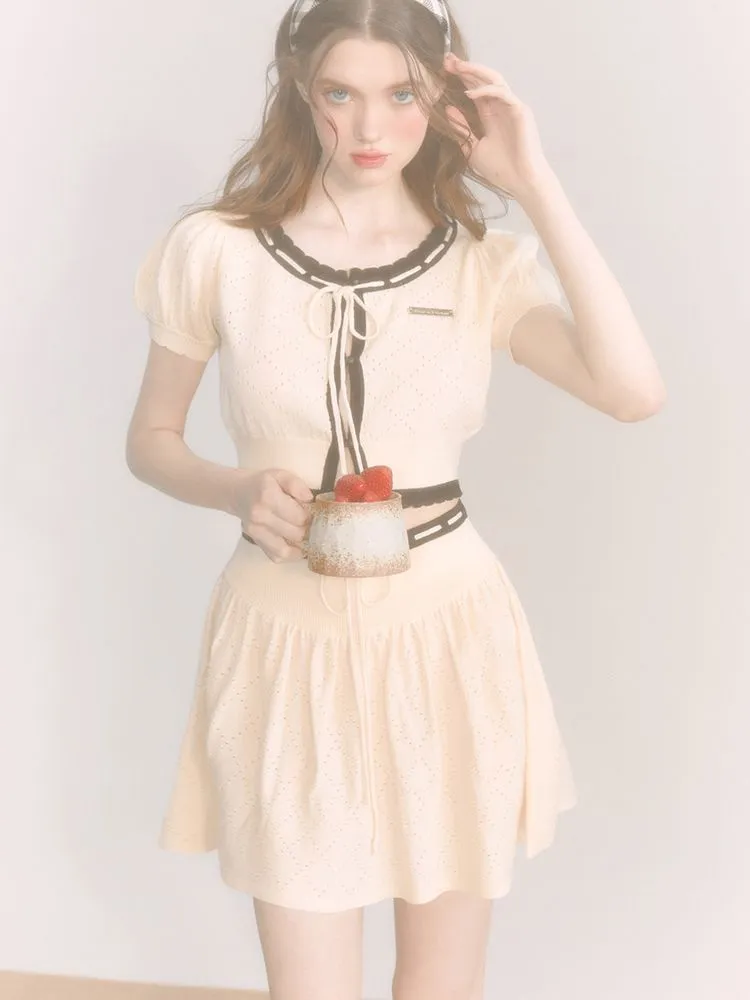 Merino Wool Knitted Cardigan / Skirt【s0000001656】