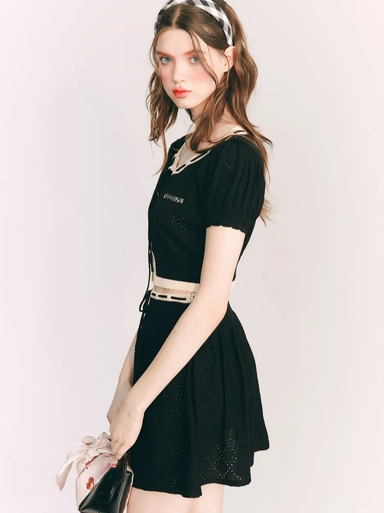 Merino Wool Knitted Cardigan / Skirt【s0000001656】