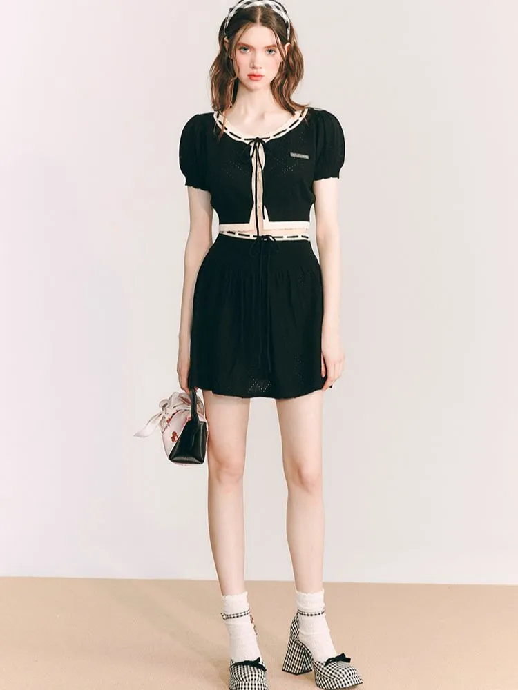 Merino Wool Knitted Cardigan / Skirt【s0000001656】