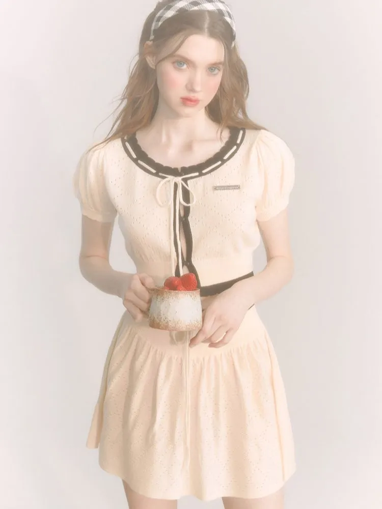 Merino Wool Knitted Cardigan / Skirt【s0000001656】