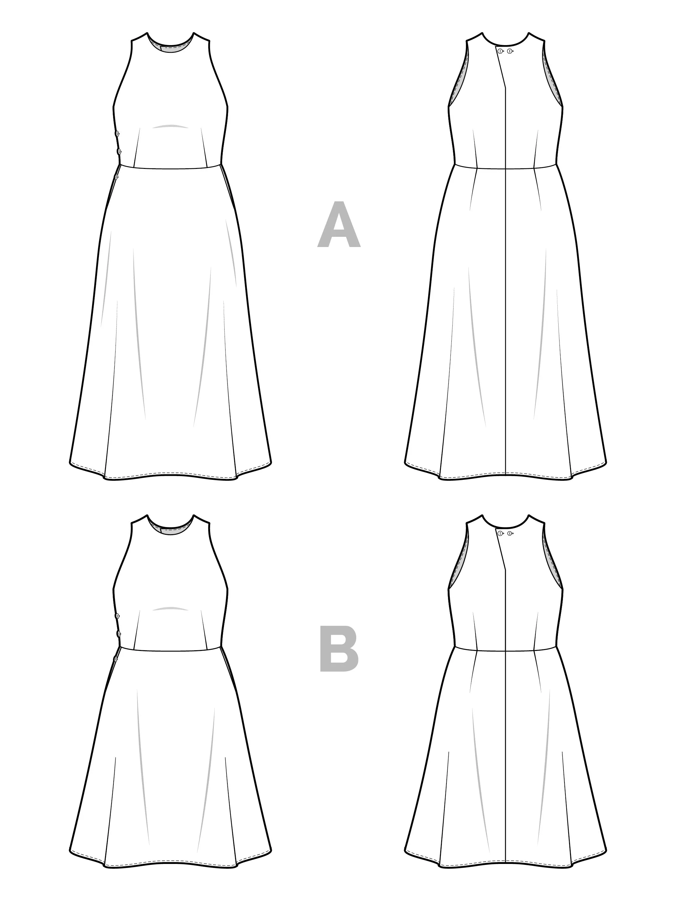 Mica Dress - Crew Pattern