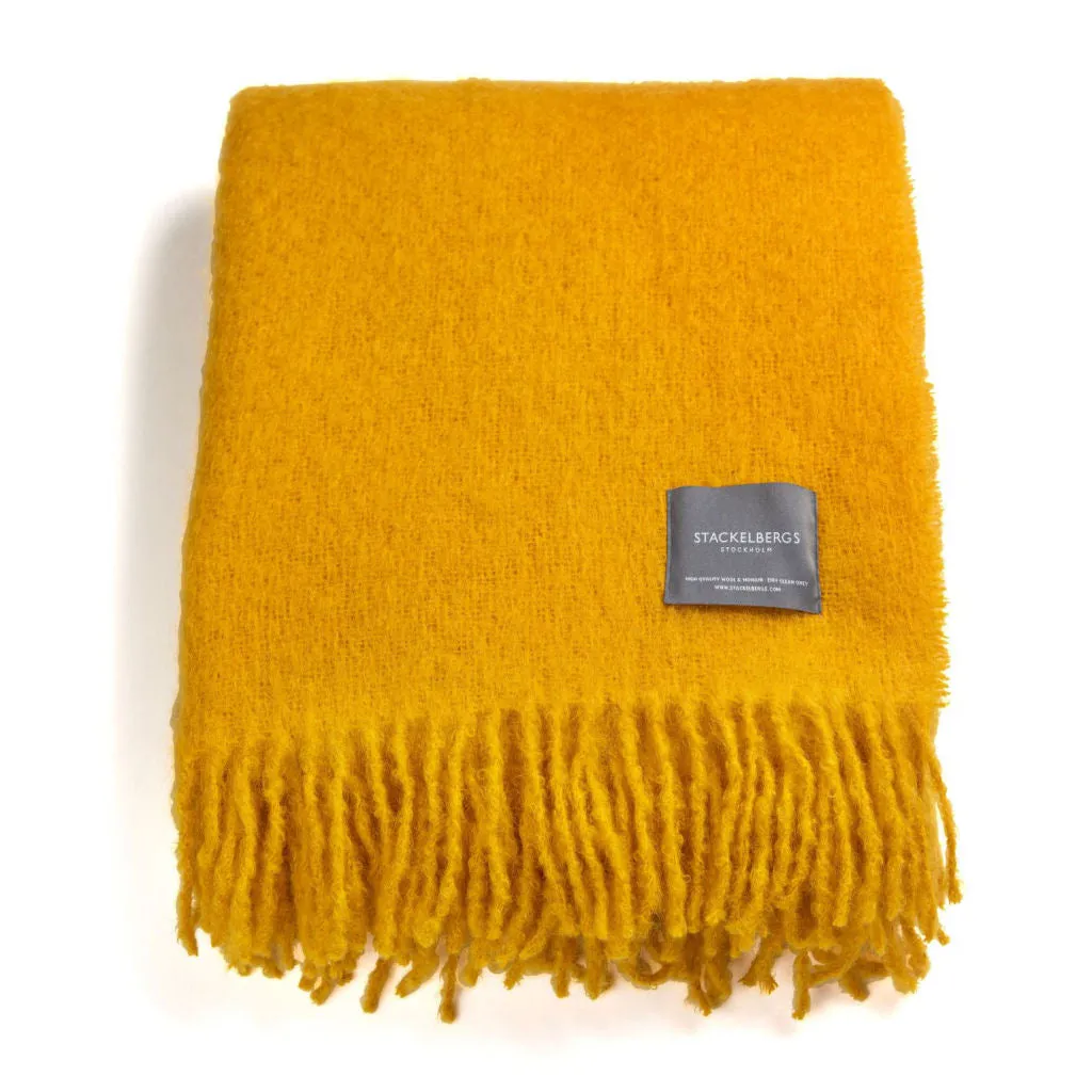 Mohair Blanket - Mustard