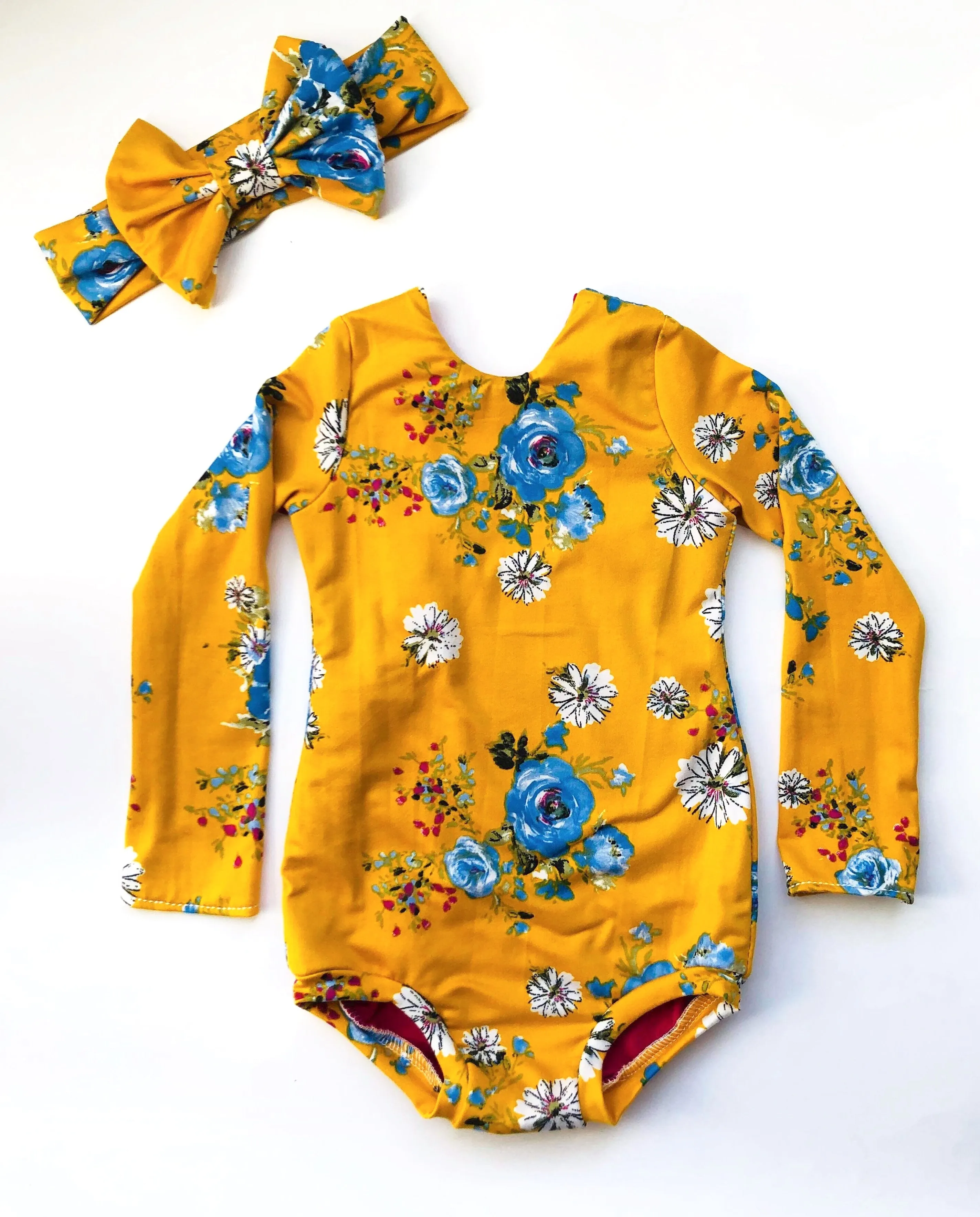 Mustard Blooms Leotard