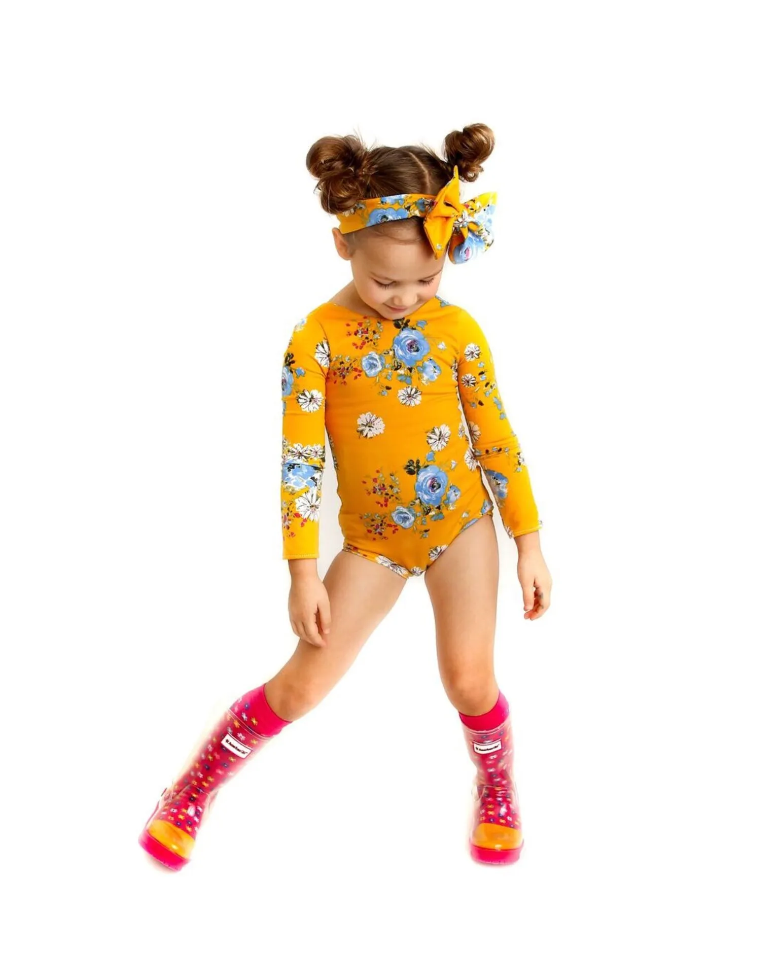 Mustard Blooms Leotard