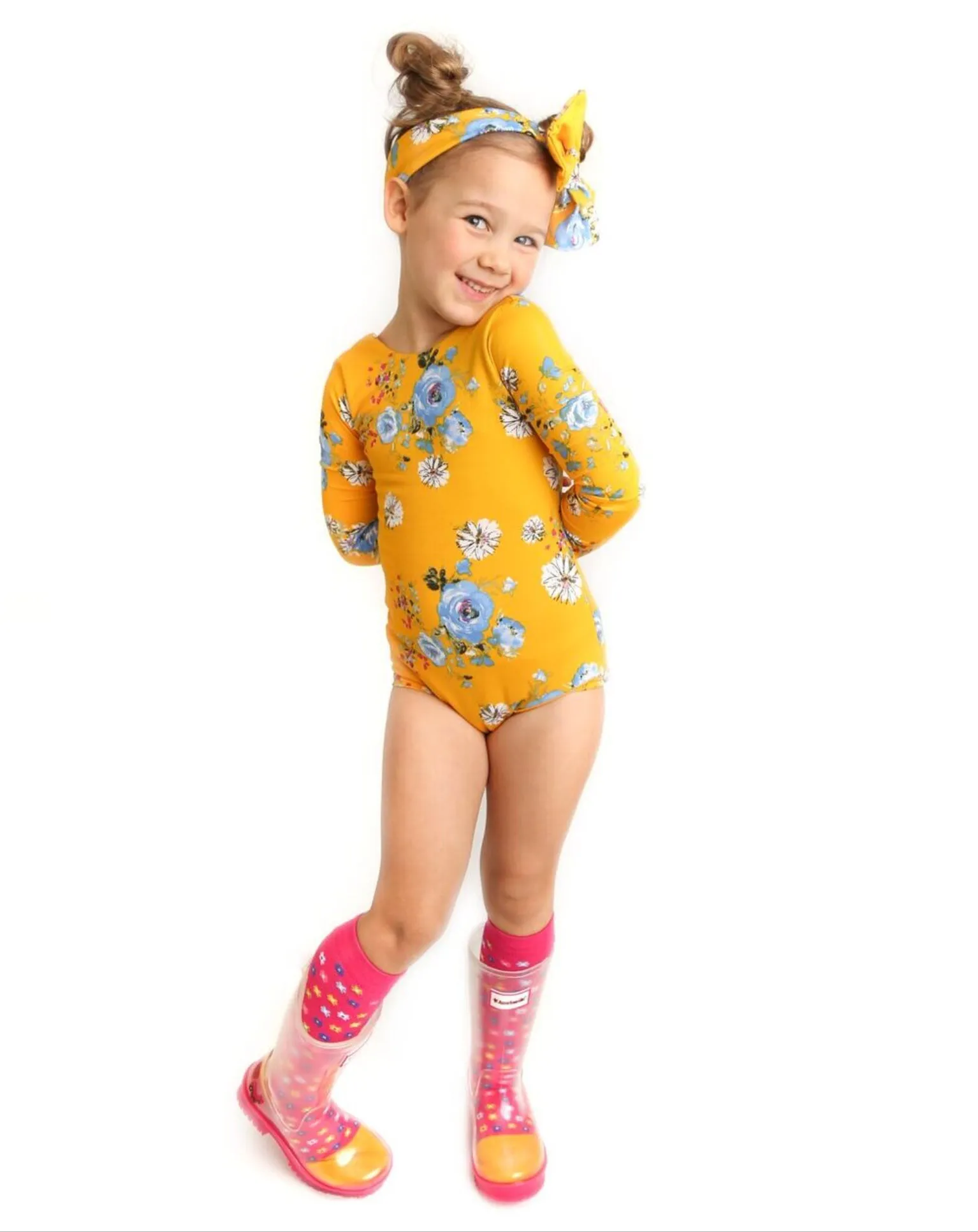 Mustard Blooms Leotard