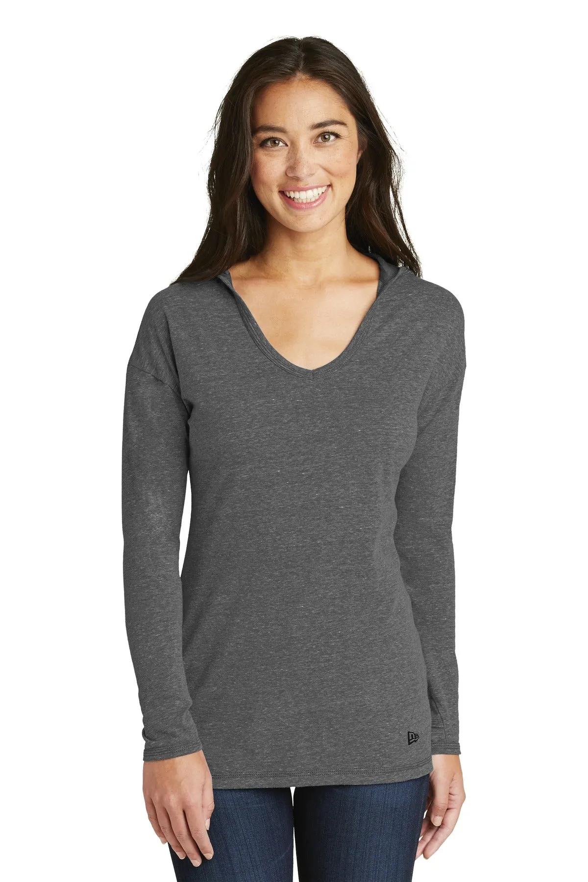 New Era ® Ladies Tri-Blend Performance Pullover Hoodie Tee. LNEA131