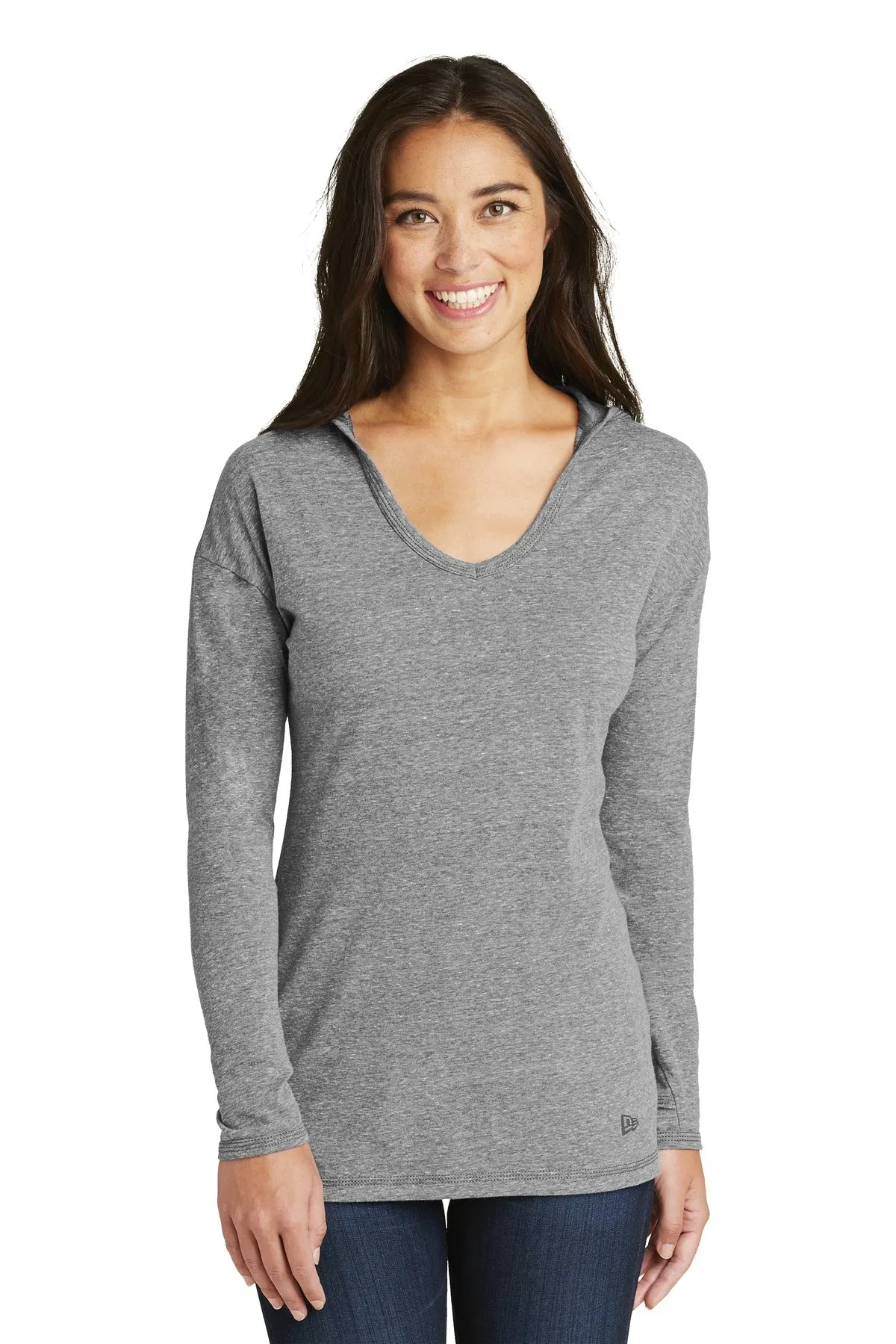 New Era ® Ladies Tri-Blend Performance Pullover Hoodie Tee. LNEA131
