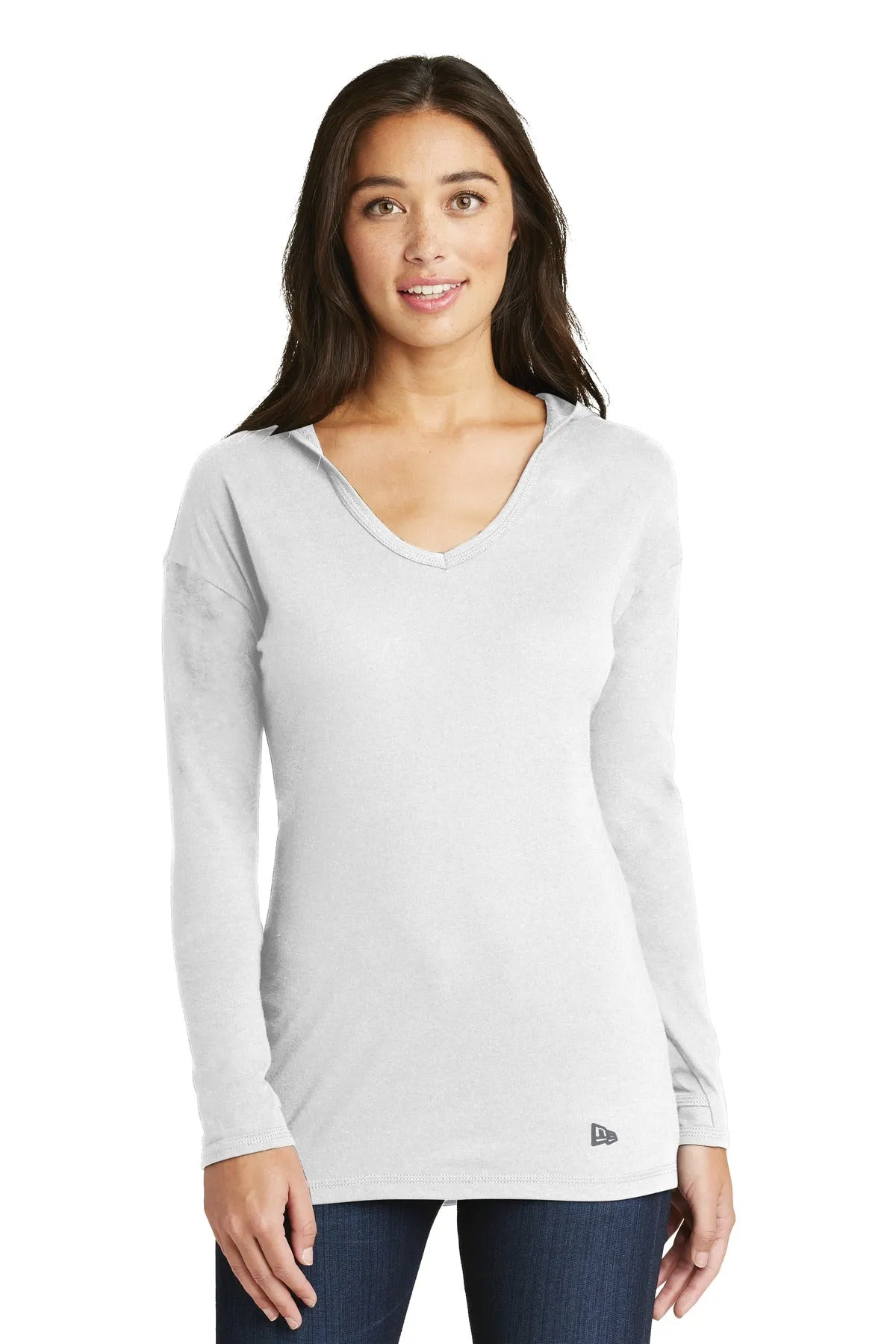 New Era ® Ladies Tri-Blend Performance Pullover Hoodie Tee. LNEA131
