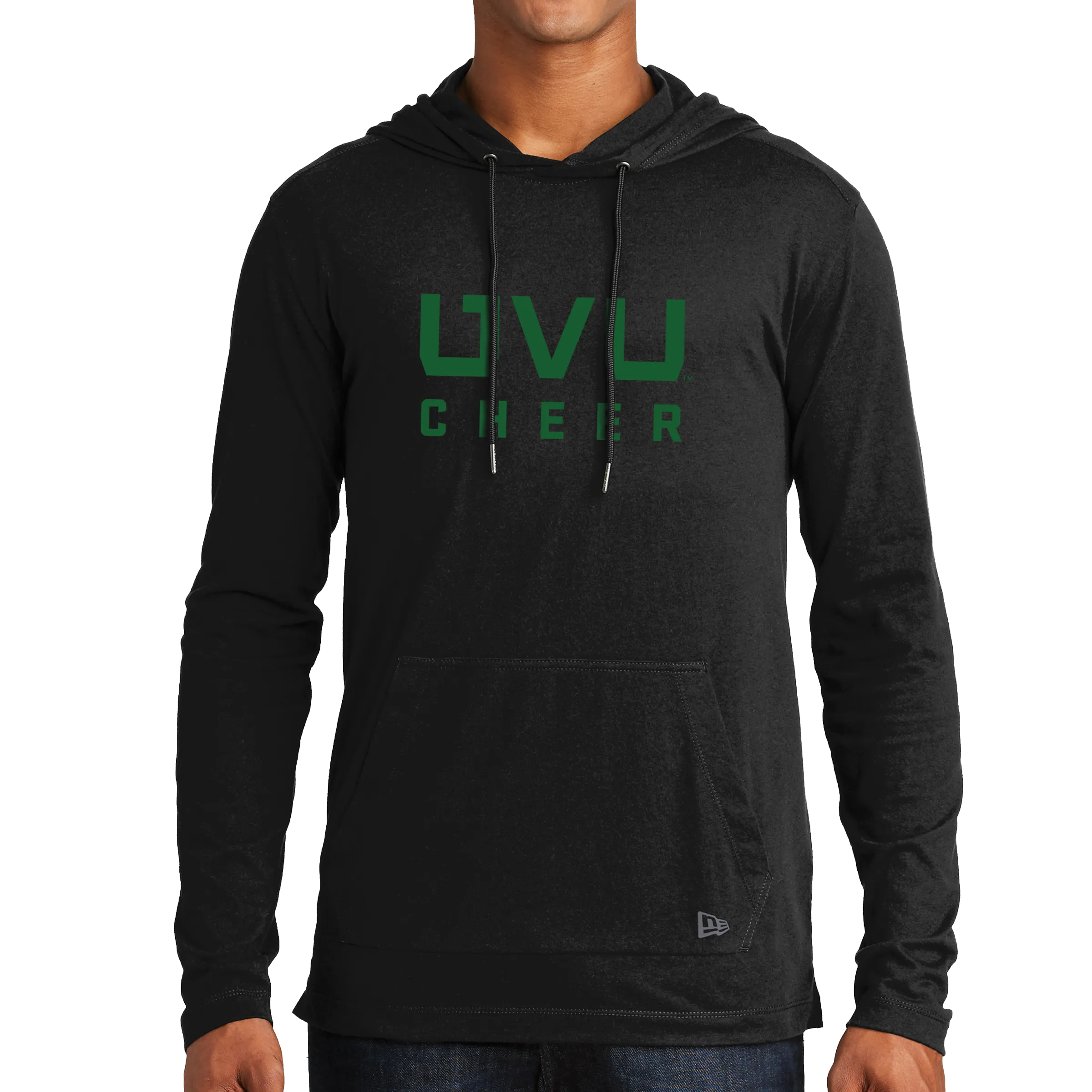 New Era Tri-Blend Performance Pullover Hoodie Tee- UVU Cheer