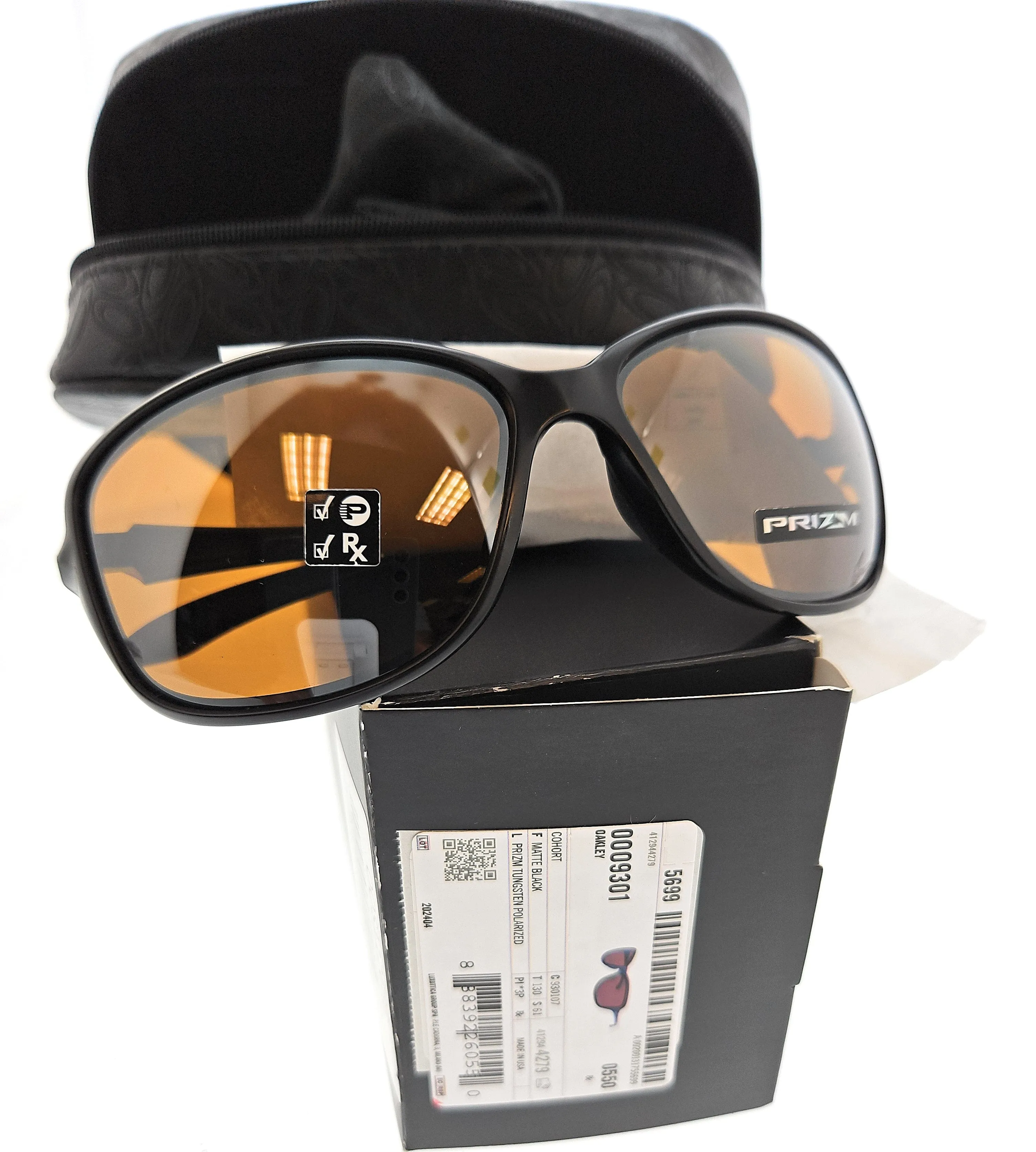 Oakley 0OO9301 930107 Cohort Matte Black Butterfly Sunglasses