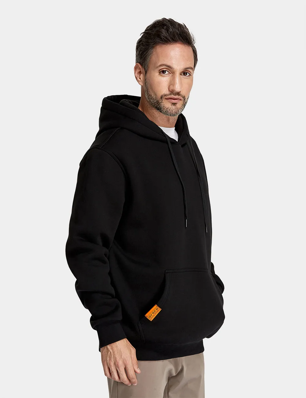 (Open-box) Unisex Heated Pullover Hoodie with Heating on Chests