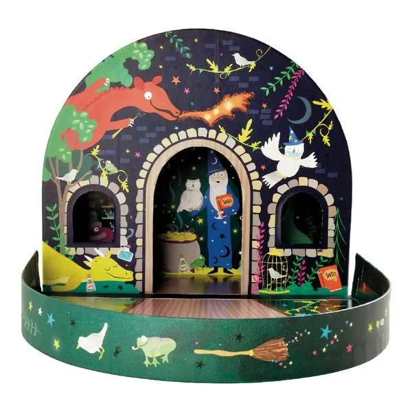 Play Box with Wooden Pieces