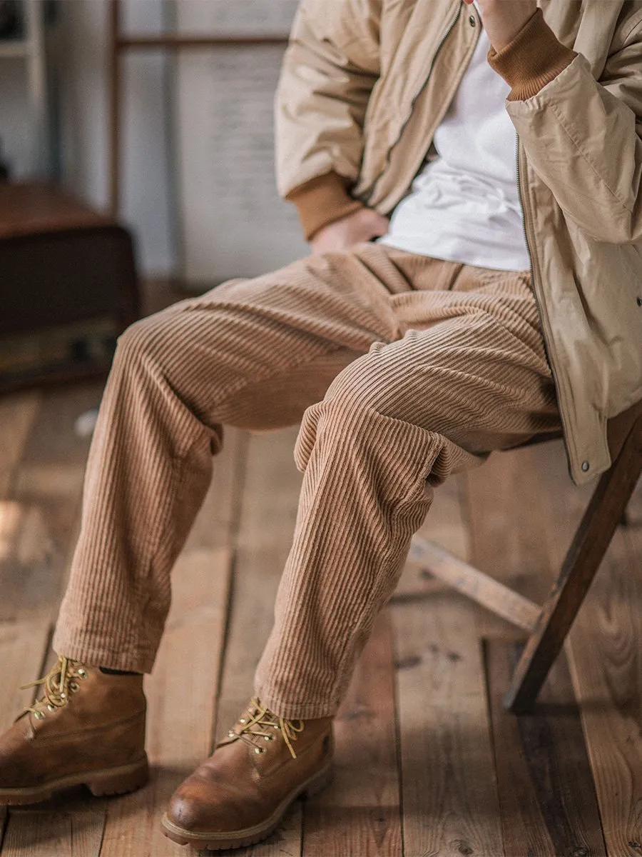 PLEATED CORDUROY PANT
