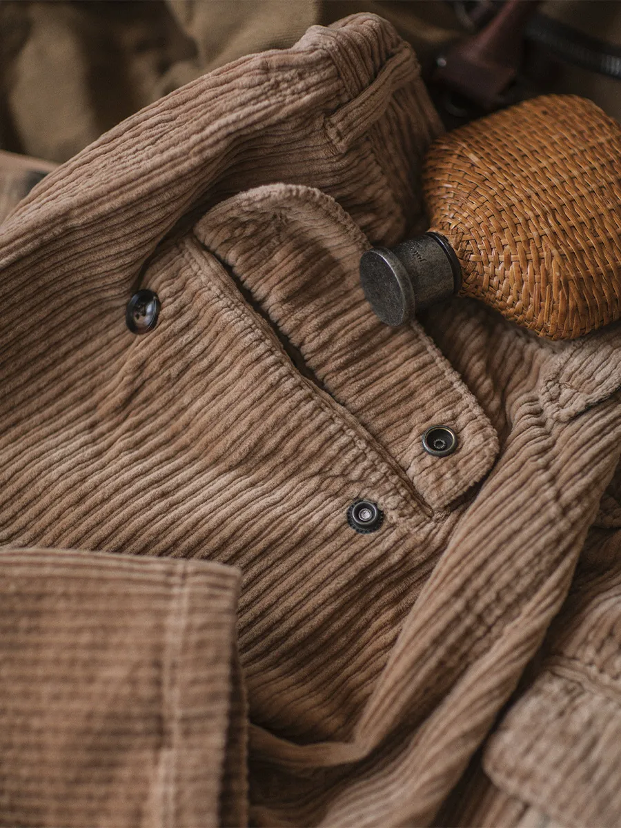 PLEATED CORDUROY PANT