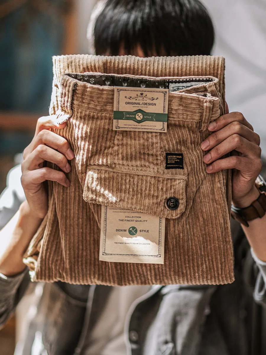 PLEATED CORDUROY PANT