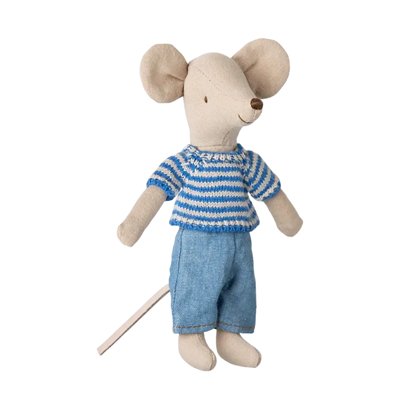 Pre Order Maileg knitted sweater and pants, big brother mouse