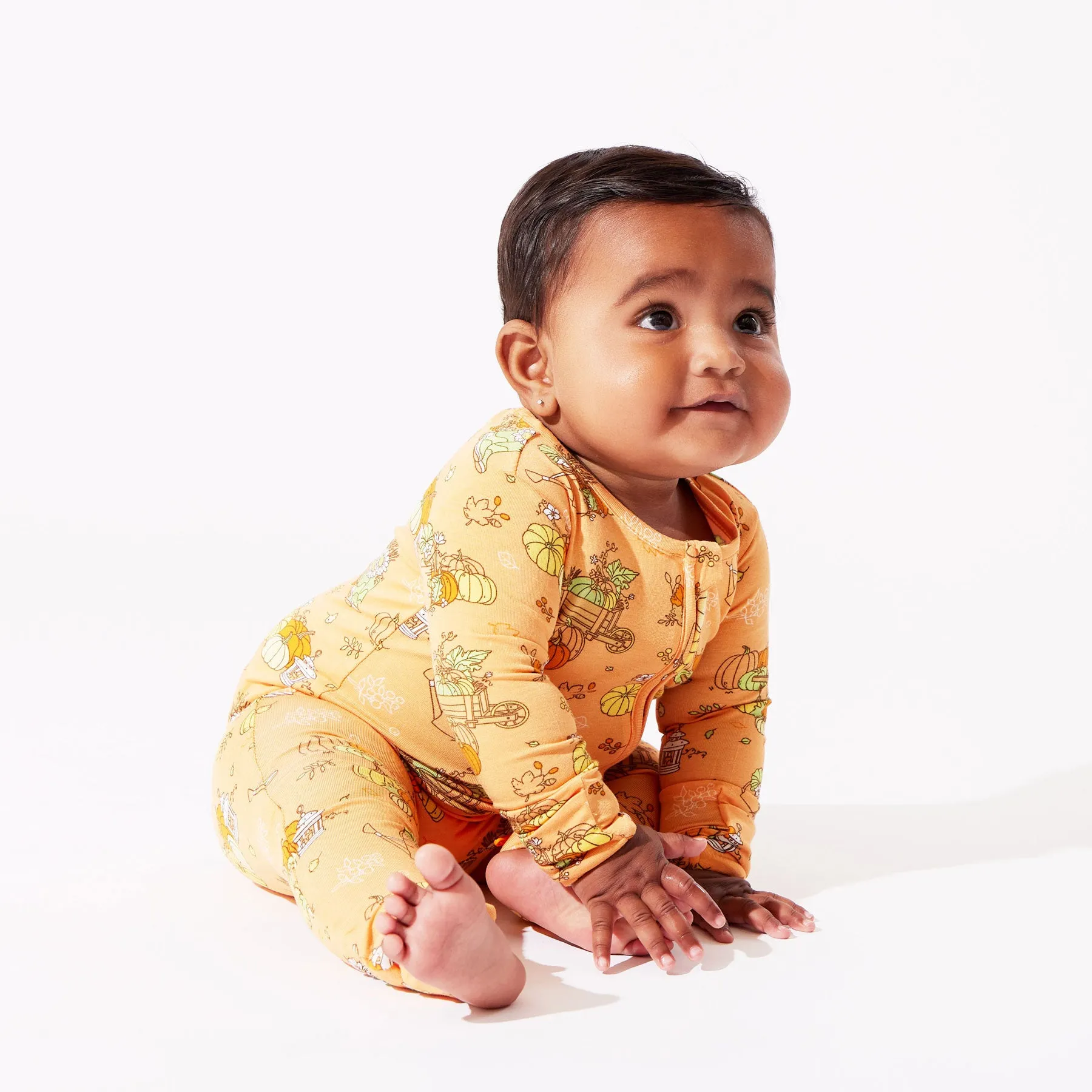 Pumpkin Bamboo Convertible Footie