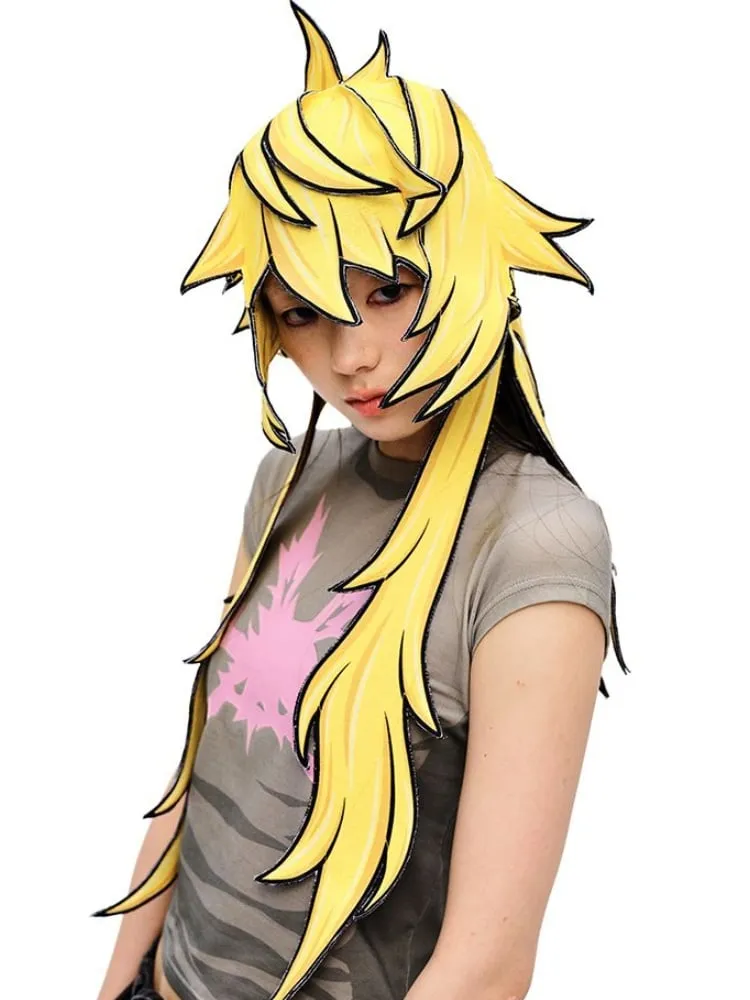 Purple/Yellow Cartoon Hat