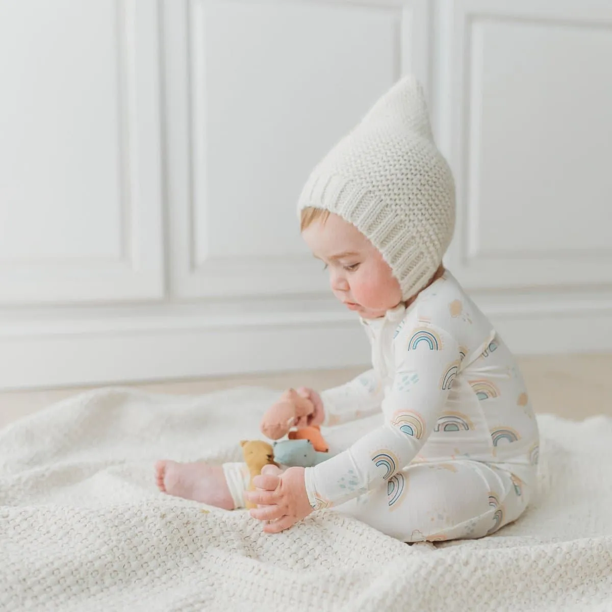 Rainbows Bamboo Convertible Footie
