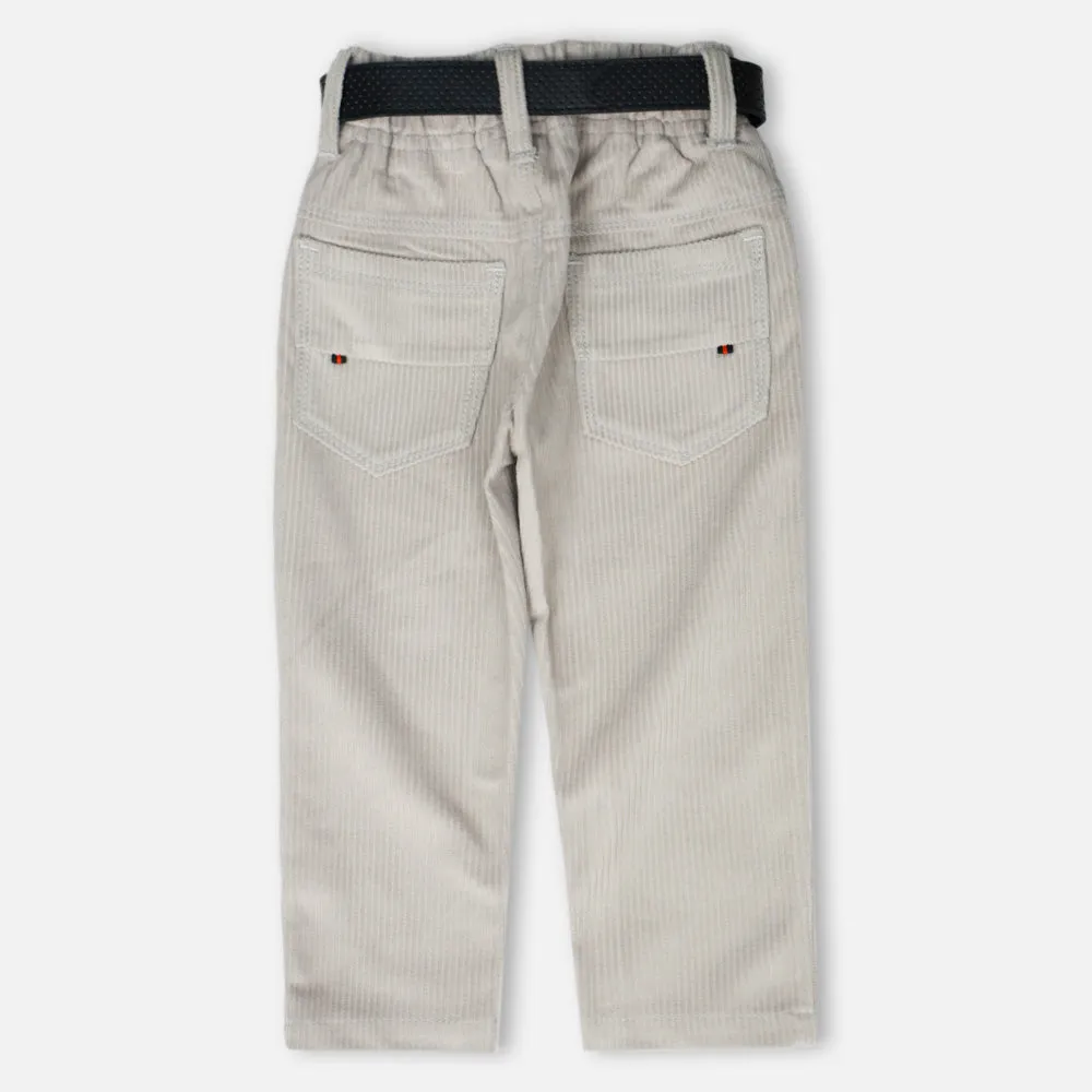 Regular Fit Corduroy Trousers- Blue, Brown, Navy Blue & Grey