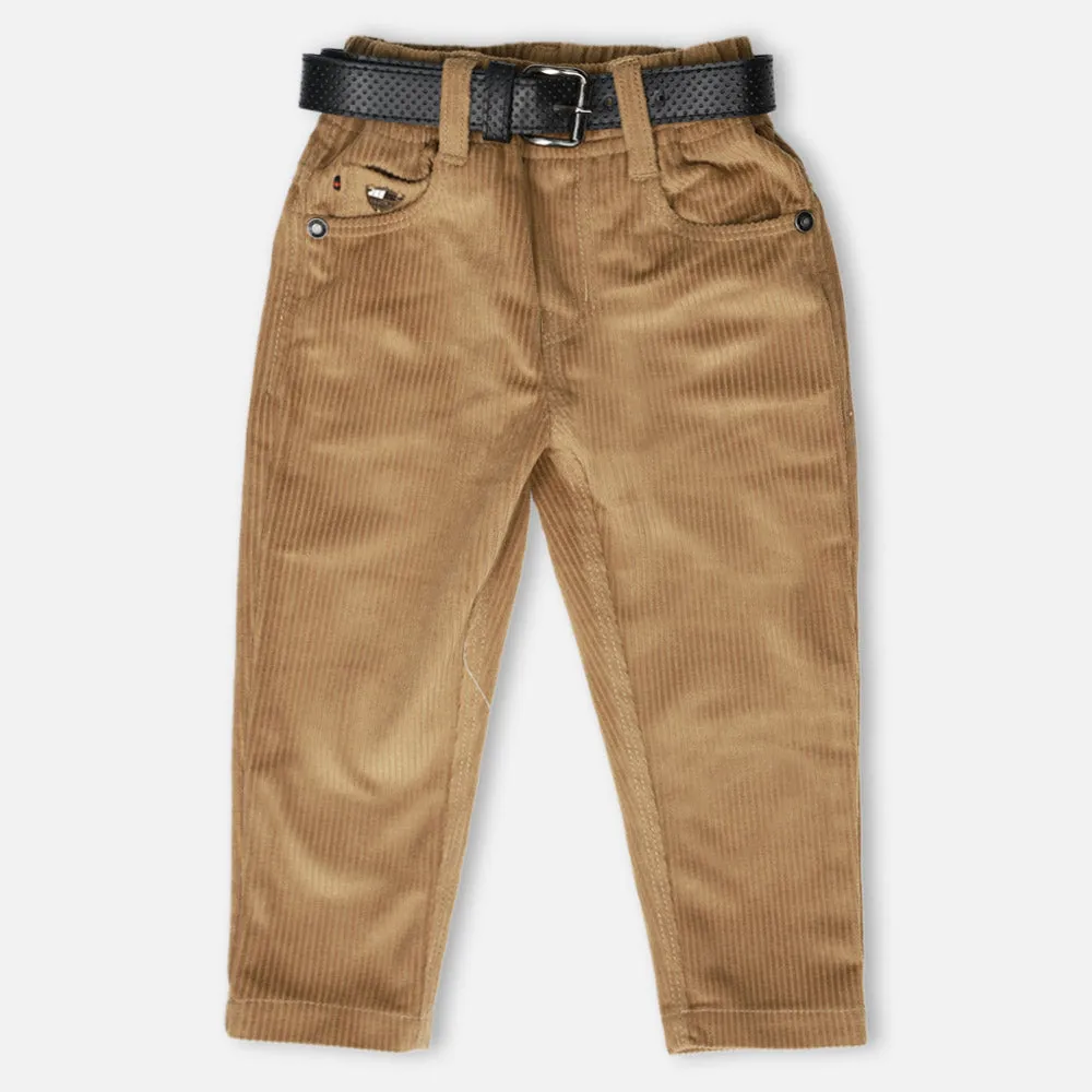 Regular Fit Corduroy Trousers- Blue, Brown, Navy Blue & Grey