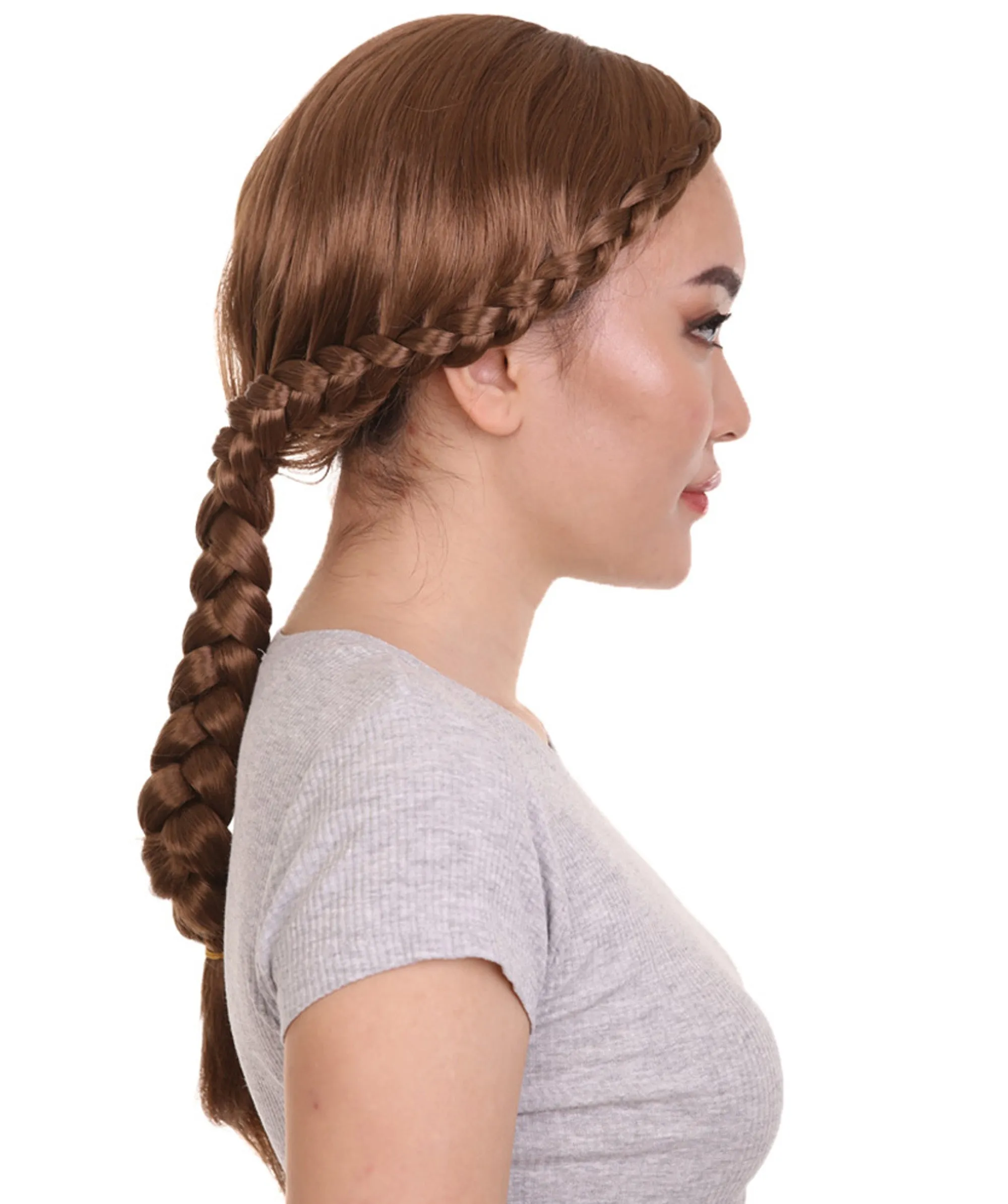 Renaissance Braid Womens Wig | Traditional Colonial Cosplay wig | Premium Breathable Capless Cap