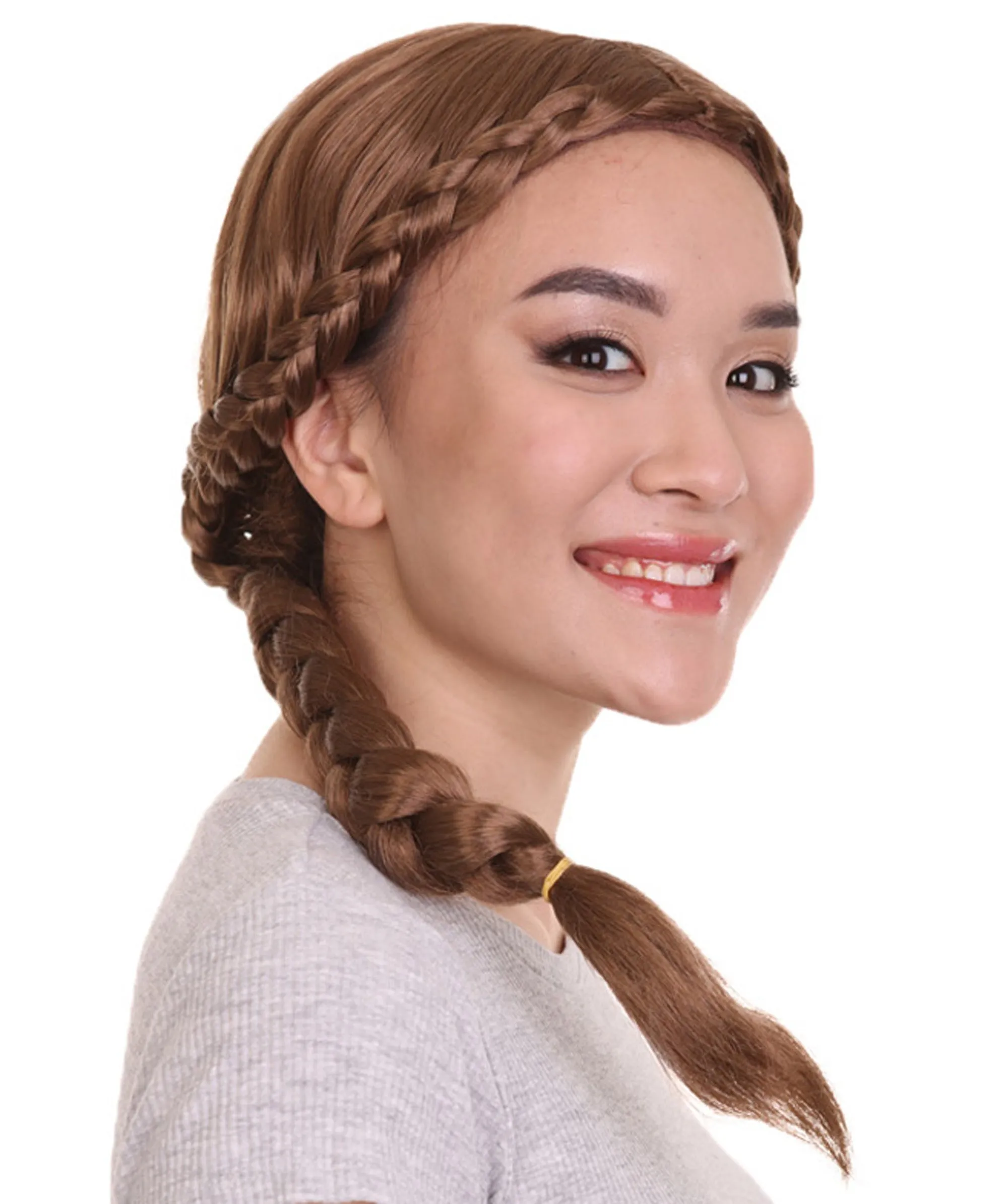 Renaissance Braid Womens Wig | Traditional Colonial Cosplay wig | Premium Breathable Capless Cap