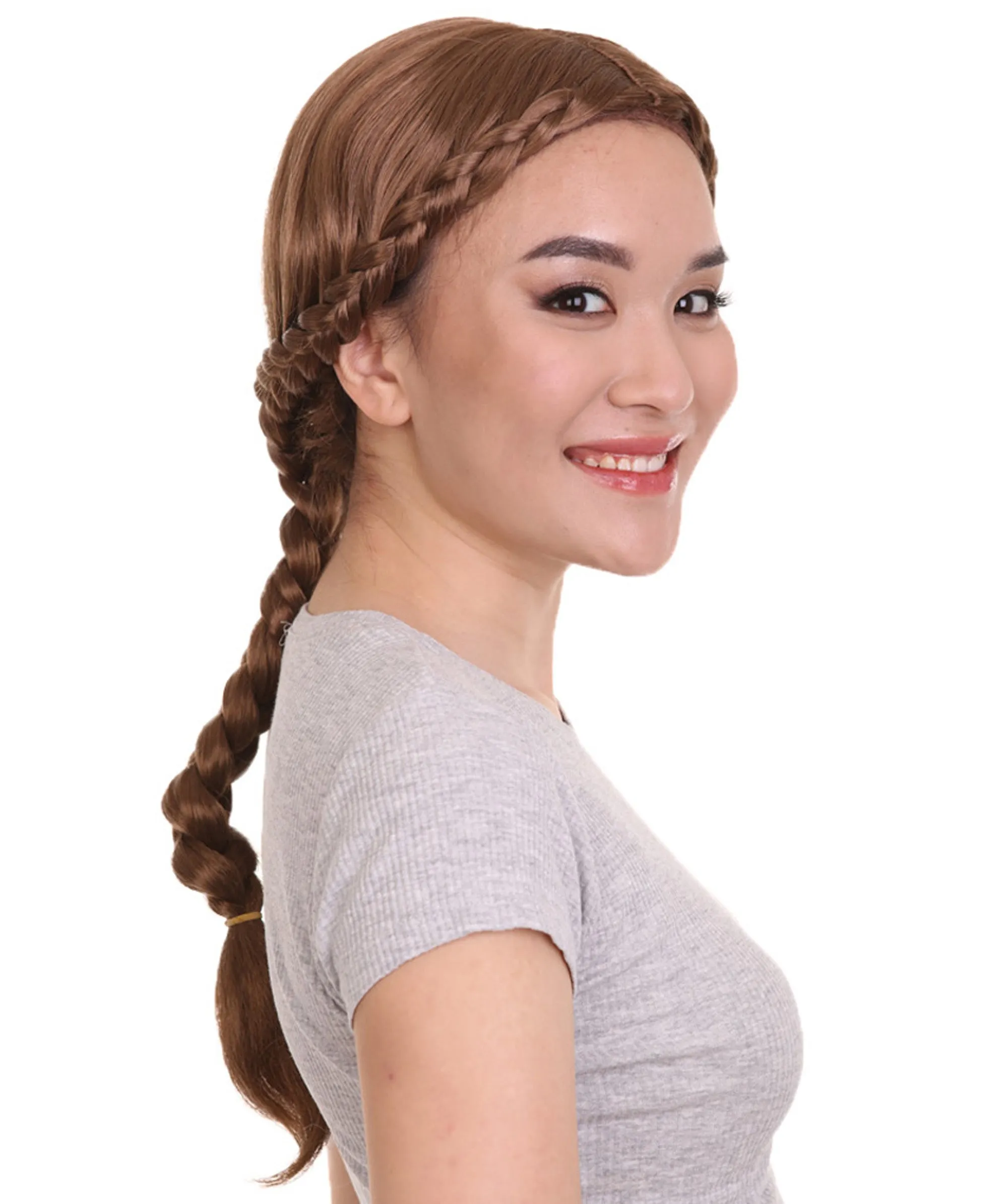 Renaissance Braid Womens Wig | Traditional Colonial Cosplay wig | Premium Breathable Capless Cap