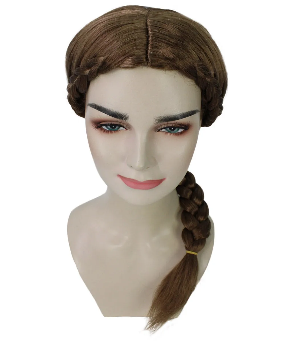 Renaissance Braid Womens Wig | Traditional Colonial Cosplay wig | Premium Breathable Capless Cap