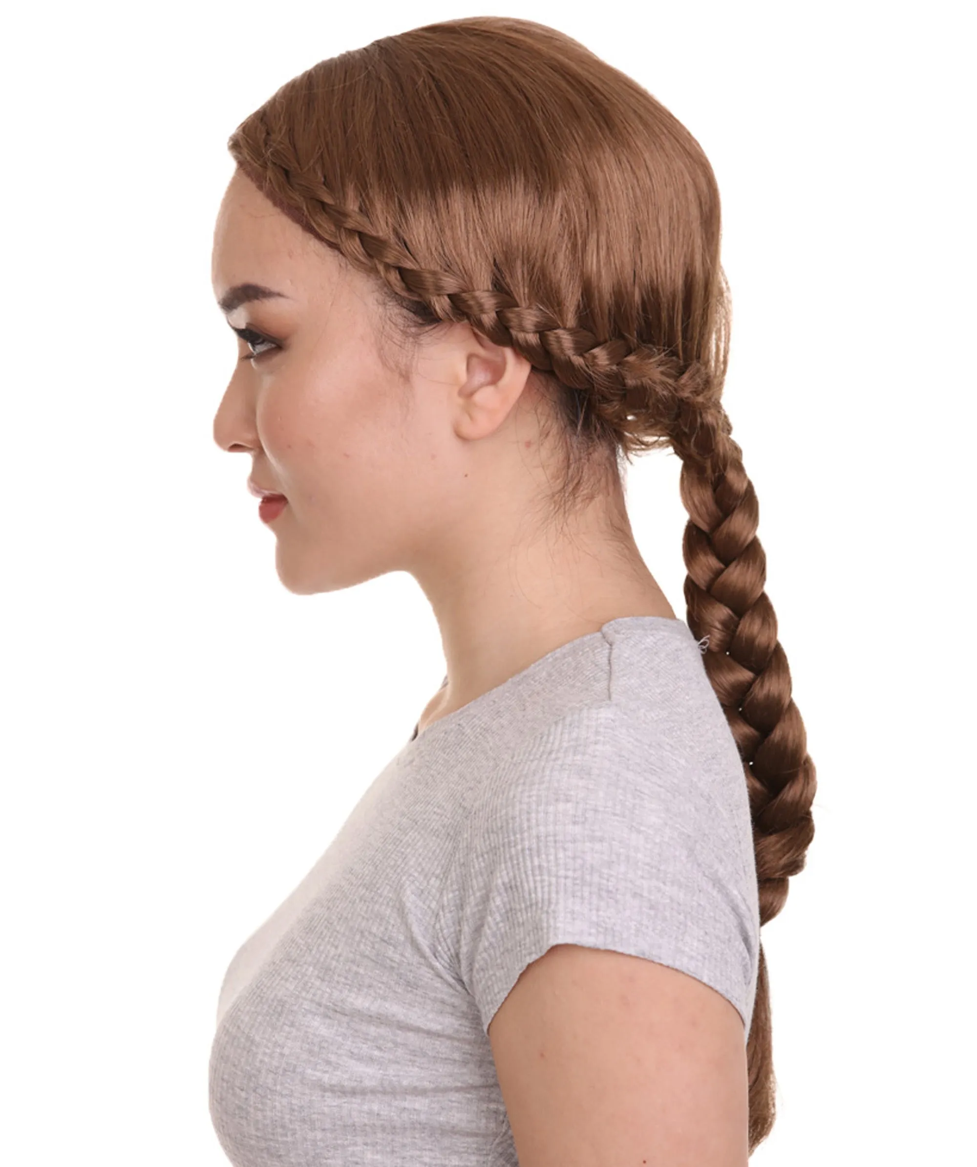 Renaissance Braid Womens Wig | Traditional Colonial Cosplay wig | Premium Breathable Capless Cap