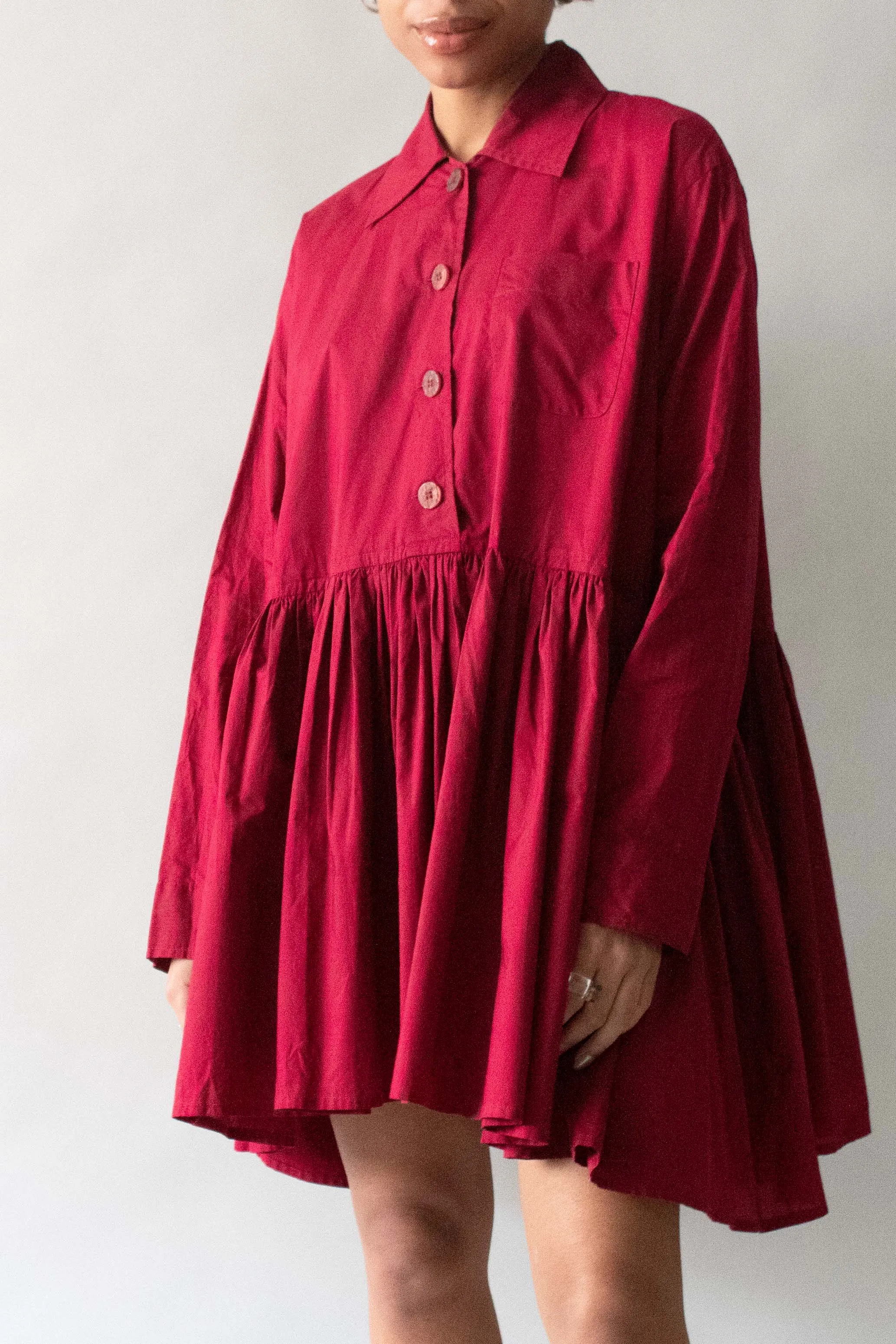 Romeo Gigli Red Cotton Top
