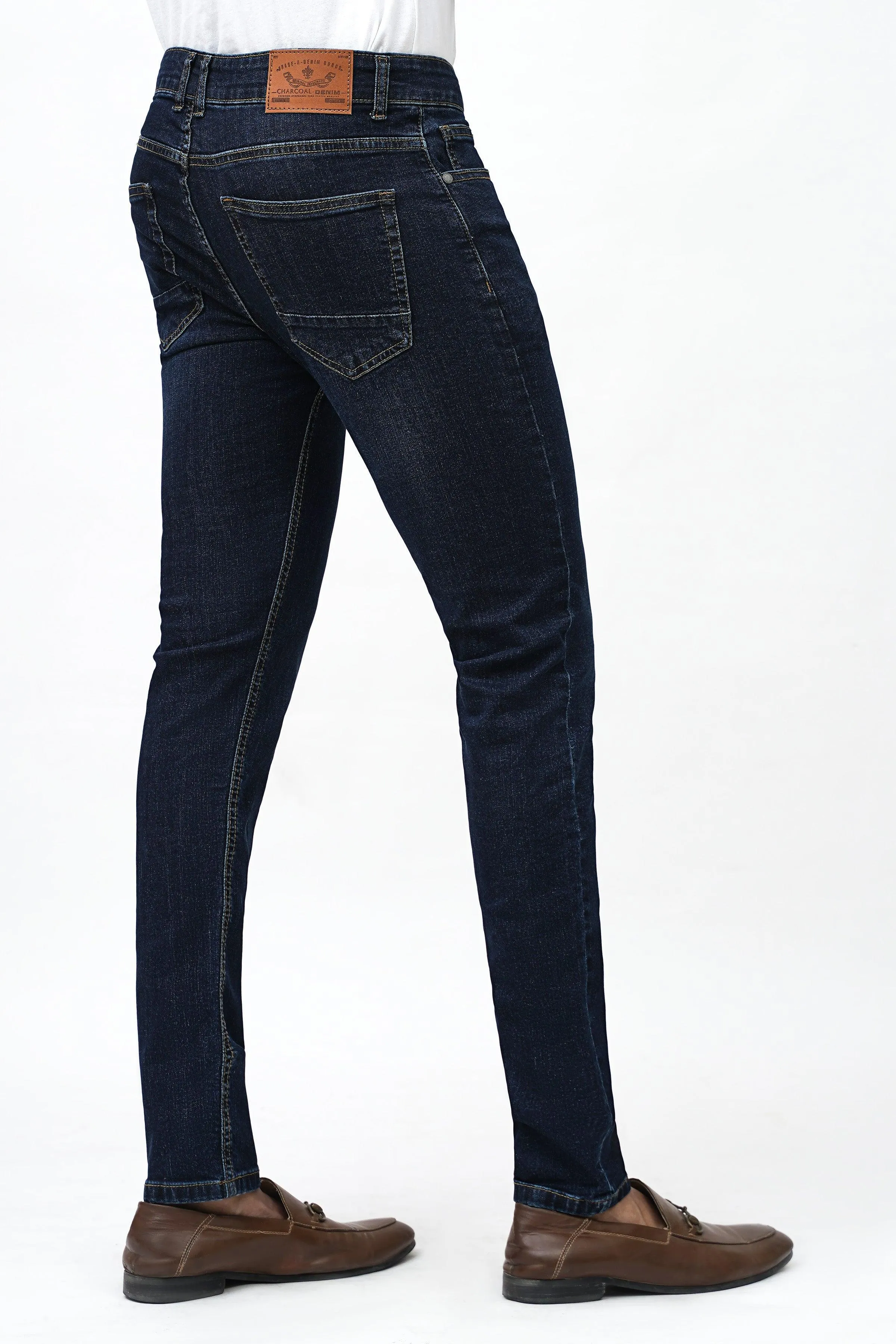 SLIM FIT DARK BLUE DENIM JEAN
