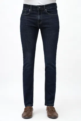 SLIM FIT DARK BLUE DENIM JEAN